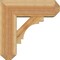 Ekena Millwork Merced Craftsman Rough Sawn Bracket w/ Offset Brace, Western Red Cedar, 8"W x 22"D x 22"H BKT0806X22X22MRC04RWR - alternate 3